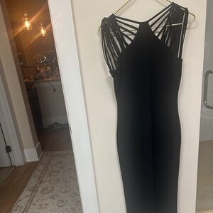 Dress the Population Black Strappy Backless Dress